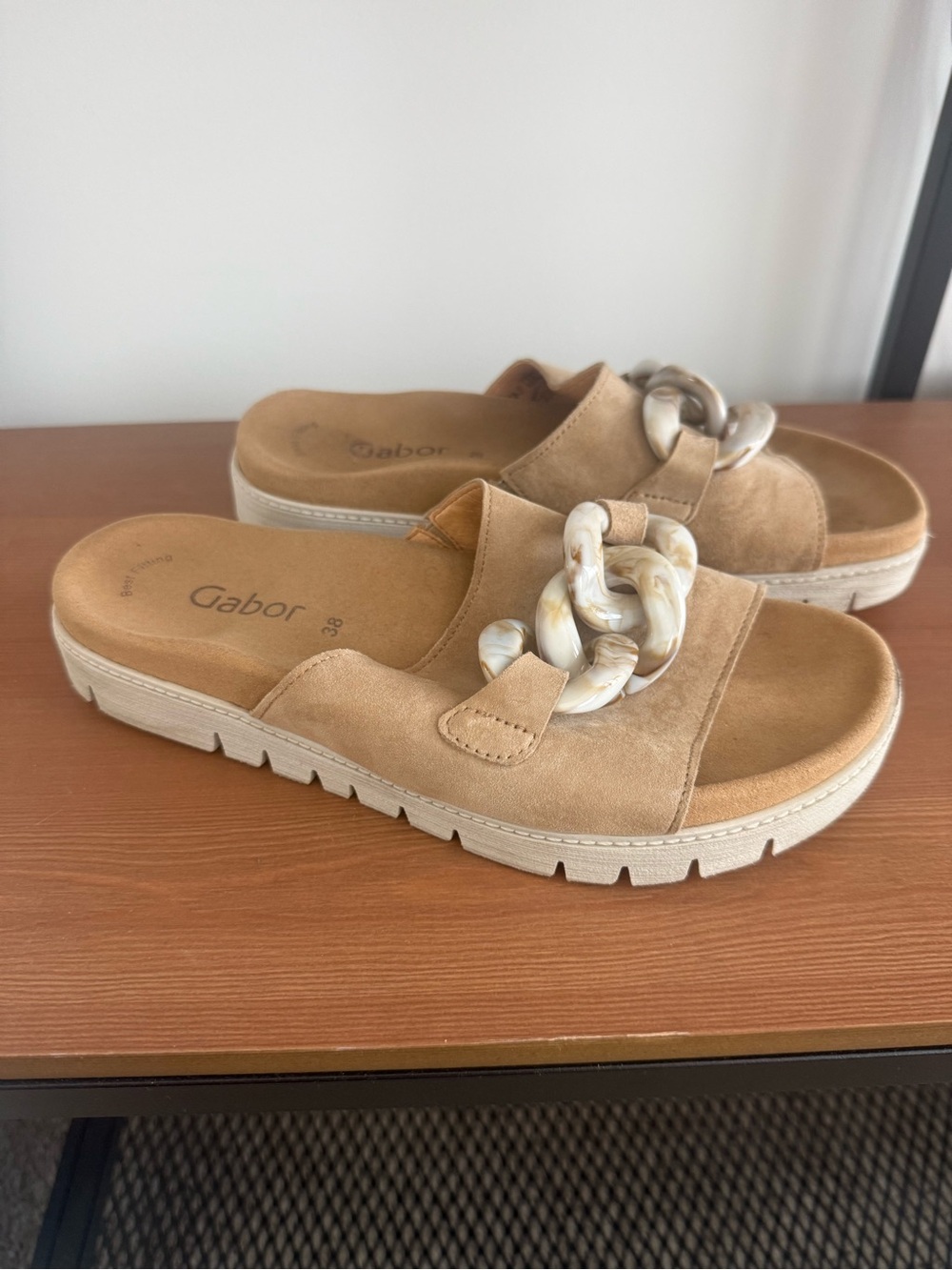 GABOR Platform Slide Sandals - Women’s 38